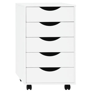 Rollcontainer 40 × 40 × 66,5 cm mit 5 Schubladen – Aktenschrank auf Rollen