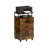 Rollcontainer 45,7 × 36 × 76,2 cm mit 3 Schubladen und offenem Fach – Aktenschrank auf Rollen
